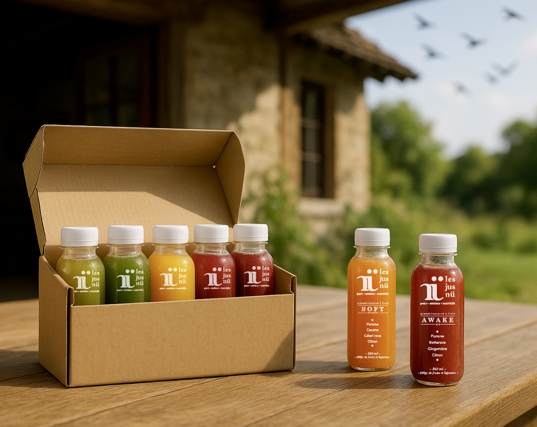 Pack de jus pressés à froid artisanal en Belgique – Les Jus Nü